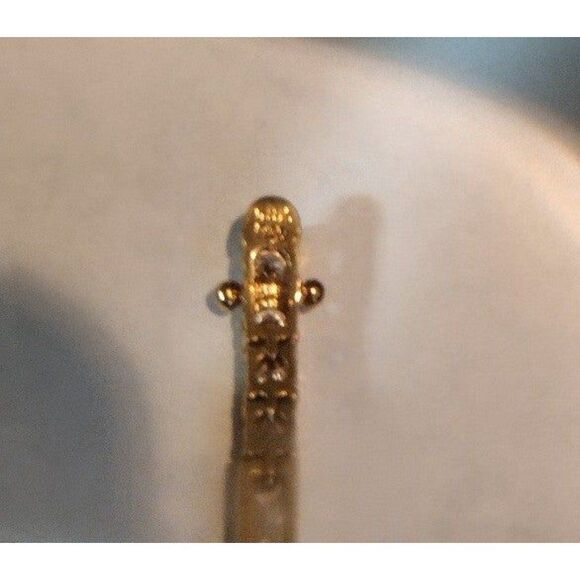 Gold Vermeil Crystal Tennis Bracelet - Picture 6 of 6